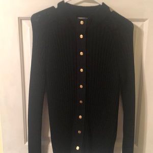 St John by Marie Gray black wool-blend sweater L